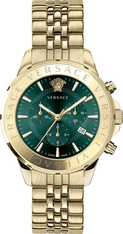 mens gold watch versace